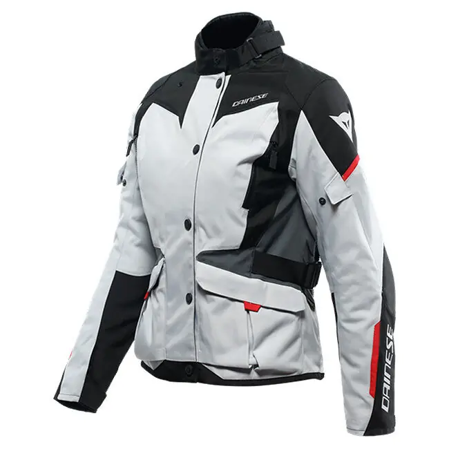Dainese Ladies Tempest 3 D-Dry Jacket - Glacier Grey/Black/Lava Red - 38 Wholesale
