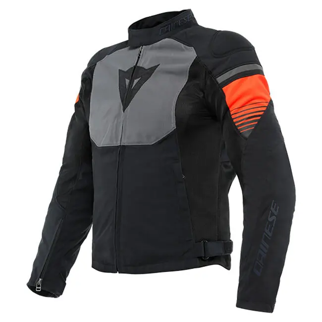 Dainese Air Fast Tex Jacket - Black/Grey/Fluro Red - 48 Best Price
