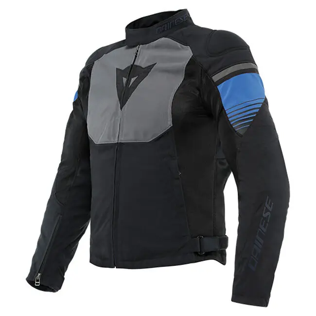 Dainese Air Fast Tex Jacket - Black/Grey/Racing Blue - 48 Super Sale