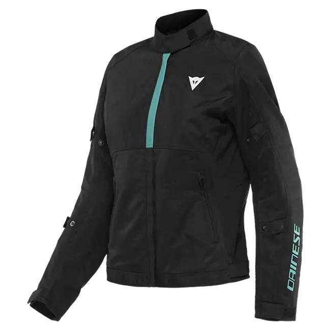 Dainese Ladies Risoluta Air Tex Jacket - Black/Aqua Green - 40 Reduced Price