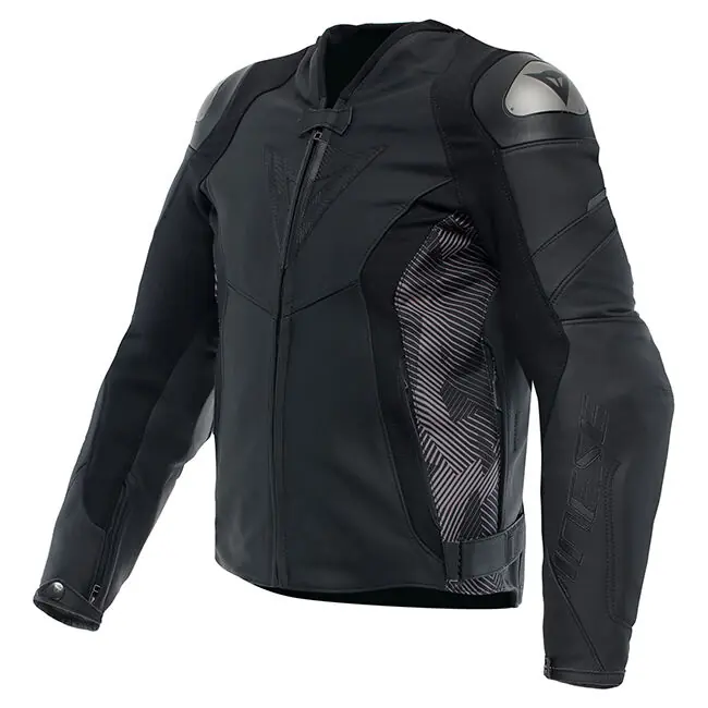 Seasonal Sale Dainese Avro 5 Leather Jacket - Black/Anthracite - 62