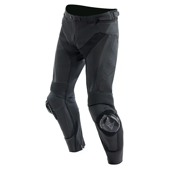 Authentic Dainese Delta 4 Perforated Leather Pants - Black/Black - 60