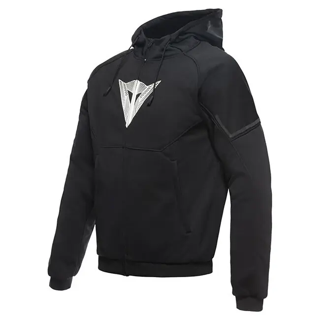 Sale Dainese Daemon-X Safety Full Zip Hoodie - Black/Black/White - 46