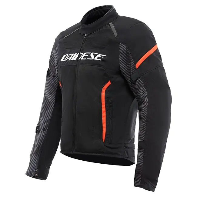 While Supplies Last Dainese Air Frame 3 Tex Jacket - Black/Black/Fluro Red - 48
