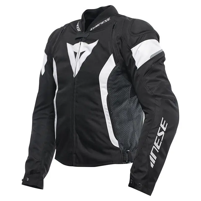 Deal Dainese Avro 5 Tex Jacket - Black/White/Black - 46