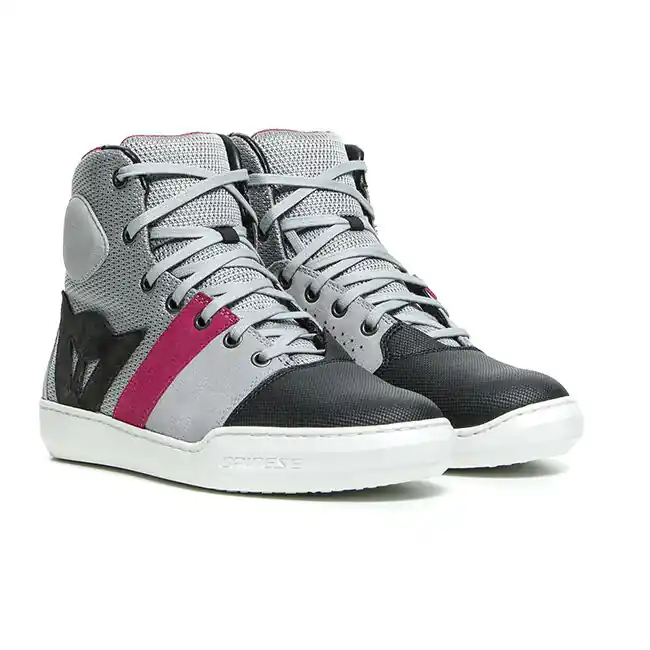 Dainese Ladies York Air Riding Shoes - Light Grey/Coral - 37 Warranty Included