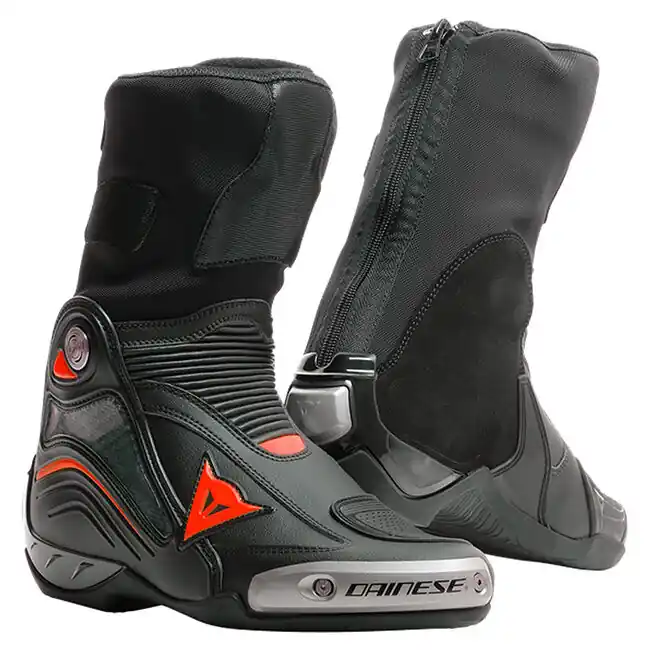 Dainese Axial D1 Boots - Black/Fluro Red - 47 Hassle-Free Returns