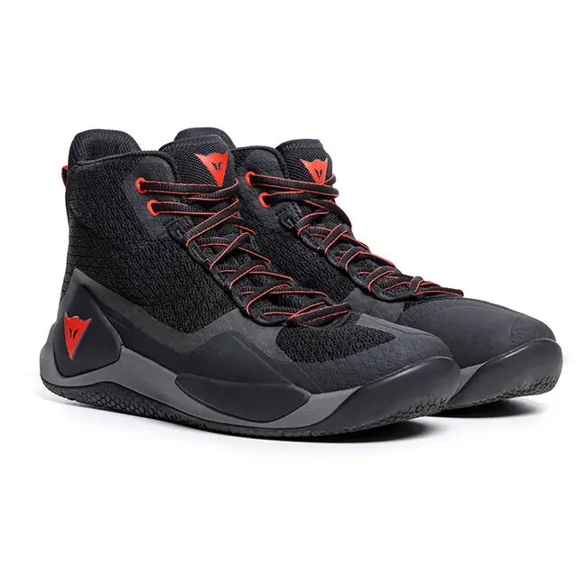 Same Day Shipping Dainese Atipica Air 2 Riding Shoes - Black/Fluro Red - 41