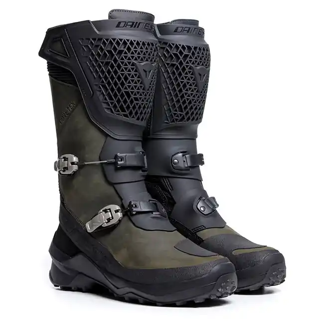 Fresh Stock Dainese Seeker Gore-Tex Boots - Black/Army Green - 41