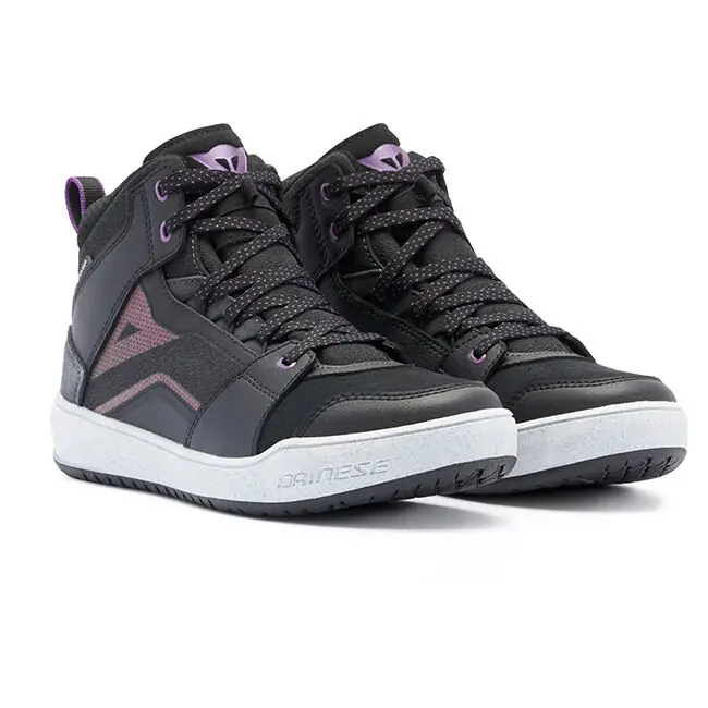 Editor鈥檚 Pick Dainese Ladies Suburb D-Waterproof Riding Shoes - Black/White/Metal Purple - 36