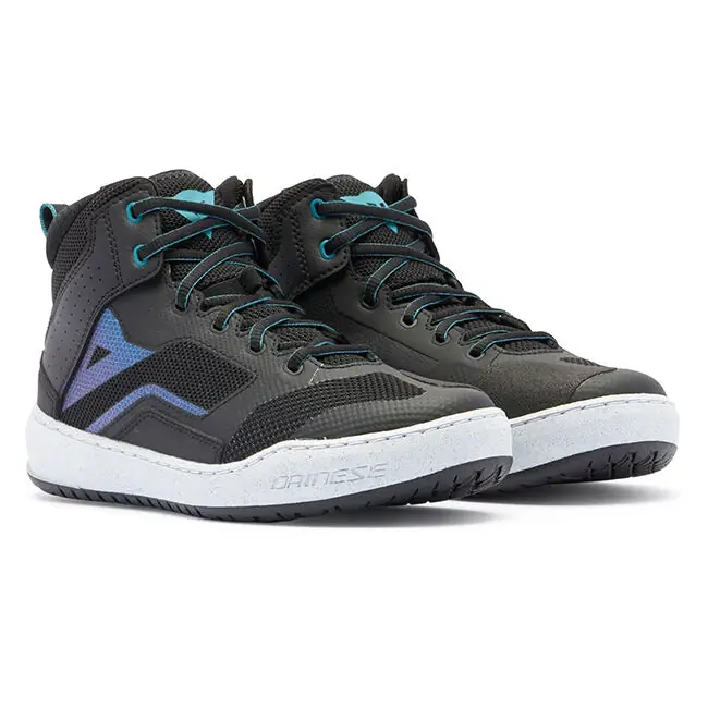 Modern Dainese Ladies Suburb Air Shoes - Black/White/Harbour Blue - 38
