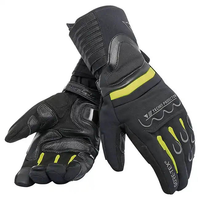 Affordable Dainese Scout 2 Gore-Tex Gloves - Black/Fluro Yellow/Black - S