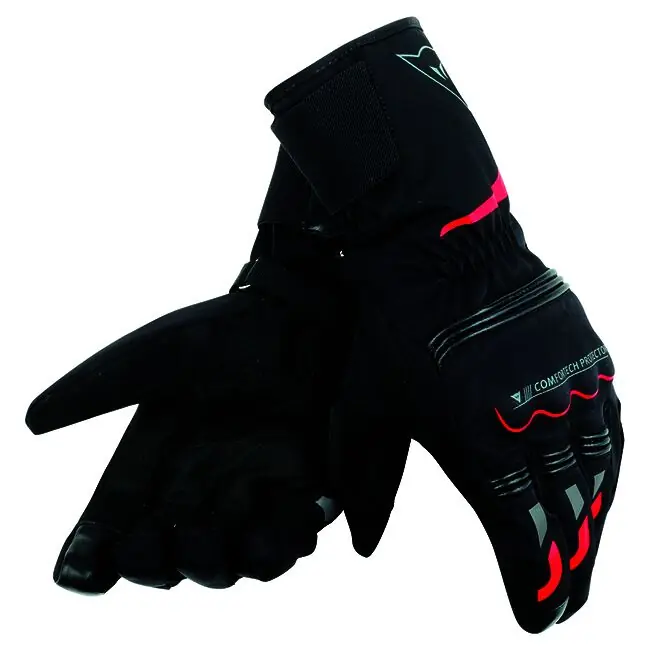 Dainese Tempest D-Dry Short Gloves - Black/Red - XL Hot Picks