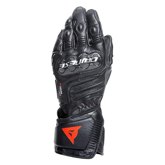 Mega Sale Dainese Carbon 4 Long Leather Gloves - Black/Black/Black - XL