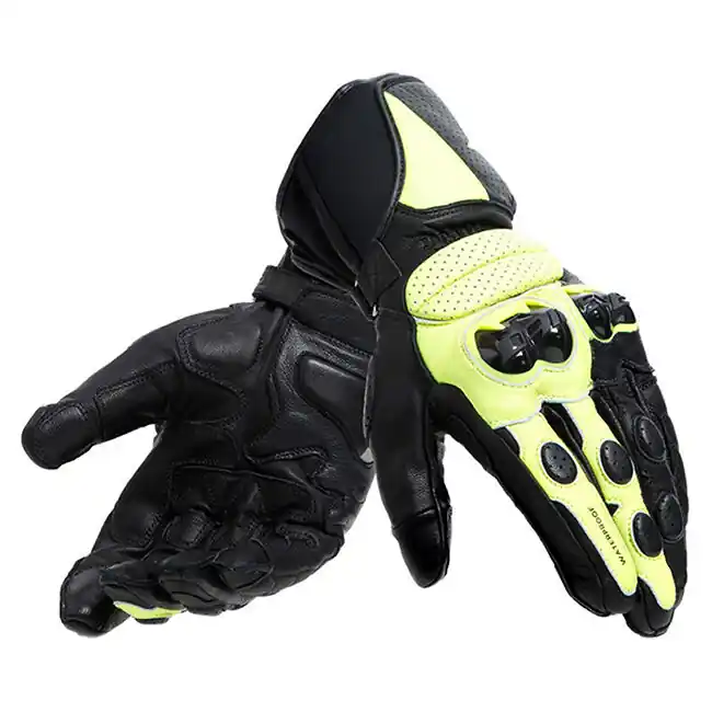 Factory Price Dainese Impeto D-Dry Gloves - Black/Fluro Yellow - S