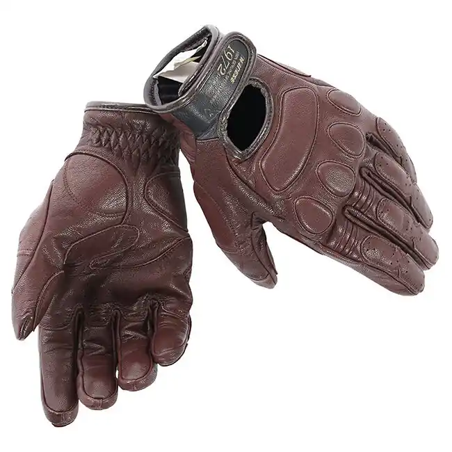 Certified Dainese Blackjack Leather Gloves - Brown - XS