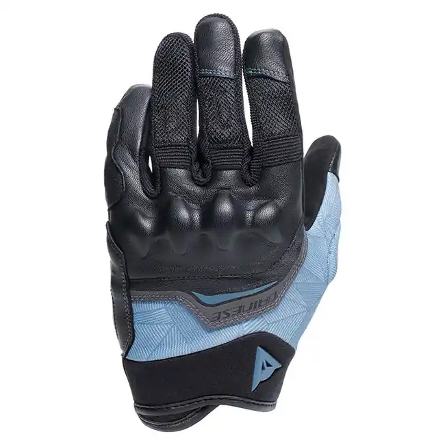 Free Shipping Dainese Ladies Ermex Gloves - Black/Blue Mirage - XL
