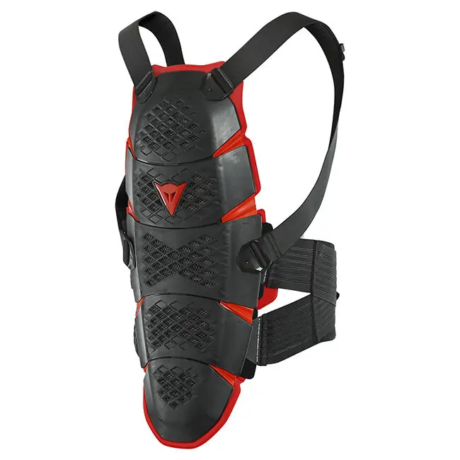 Buy Online Dainese Pro-Speed Short Back Protector - Black/Red - M
