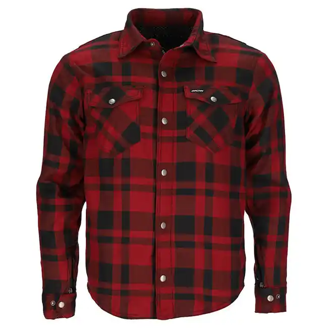 Popular Argon Savage Flanno Jacket - Black/Red - 46