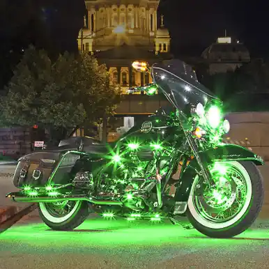 XK Glow XK034001-G - Green Led Strip 10pc Kit Super Sale