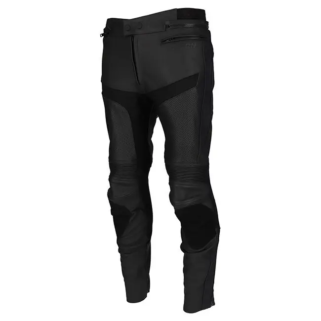 Argon Ladies Calibre Perforated Leather Pants - Black - 8 Deal