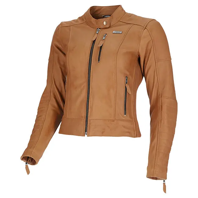 Certified Argon Ladies Angel Leather Jacket - Tan - 6