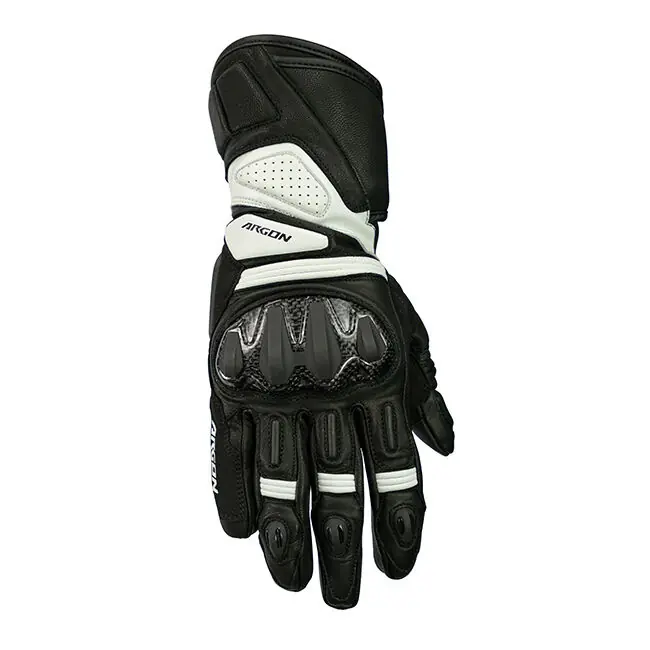 Argon Duty Leather Road Gloves - Black/White - S Limited Offer