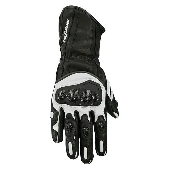 Limited Offer Argon Ladies Rush Leather Road Gloves - Black/White - XL