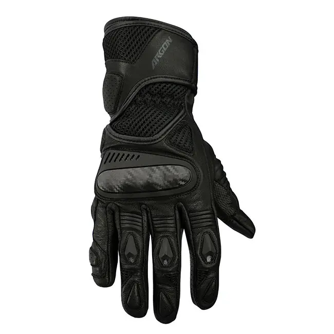 In Demand Argon Synchro Leather Road Gloves - Black - S