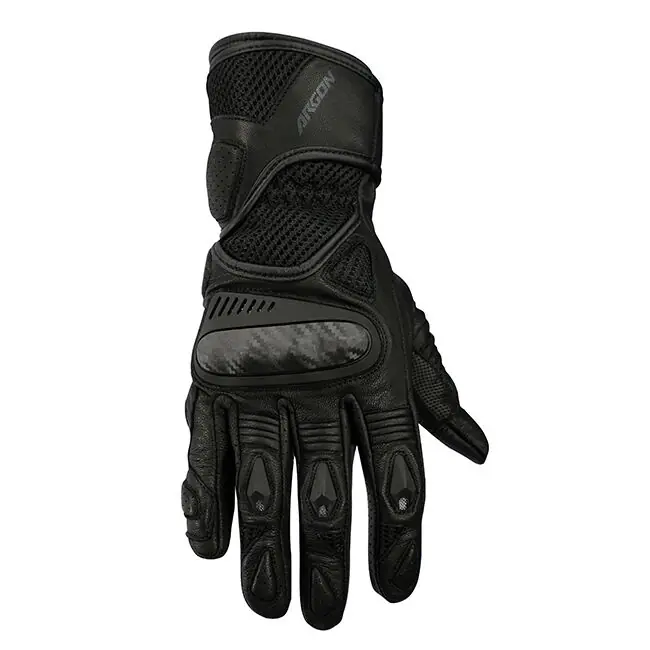 Popular Argon Ladies Synchro Leather Road Gloves - Black - M