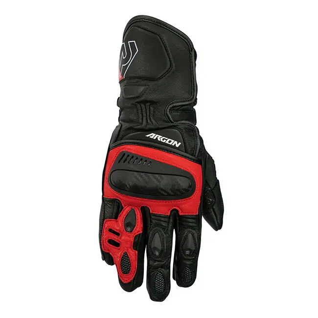 Order Now Argon Engage Leather Road Gloves - Black/Red - 3XL