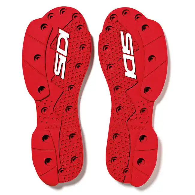 Direct From Factory Sidi Crossfire SRS Supermoto Soles - Red/White - 47-48