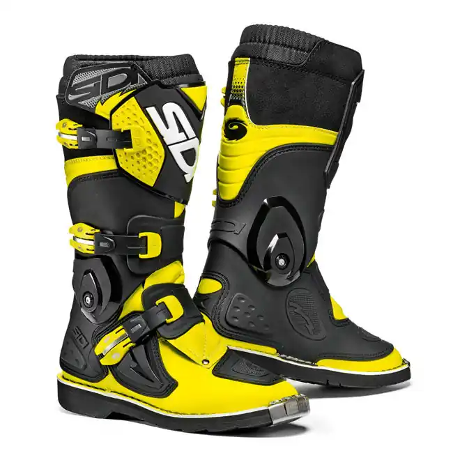 Bulk Order Sidi Youth Flame MX Boots - Fluro Yellow/Black - 38