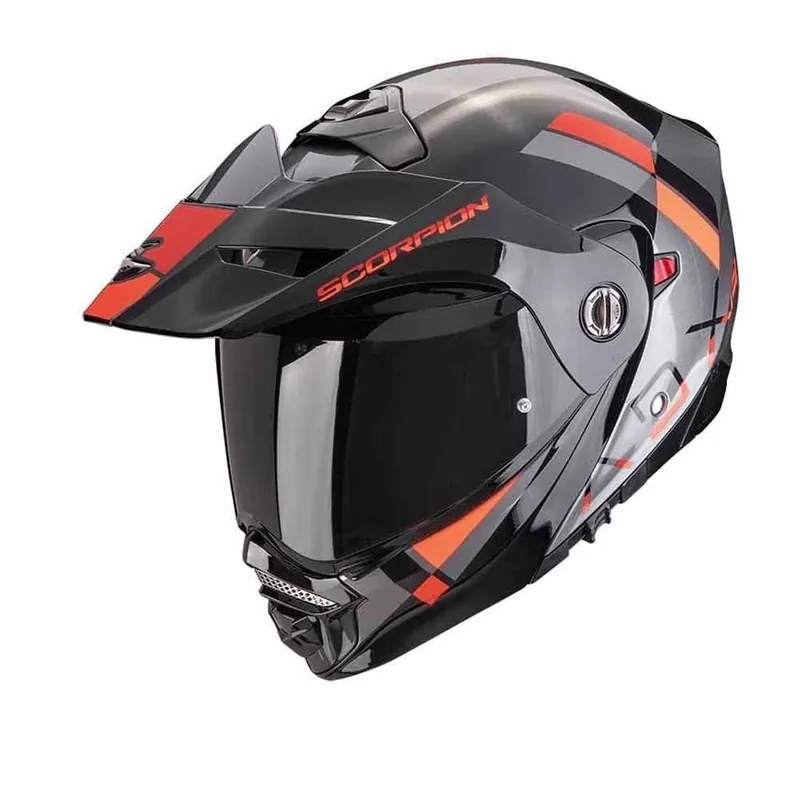 Grab Now ScorpionExo ADX-2 Galane Adventure Helmet - Silver/Black/Red - S