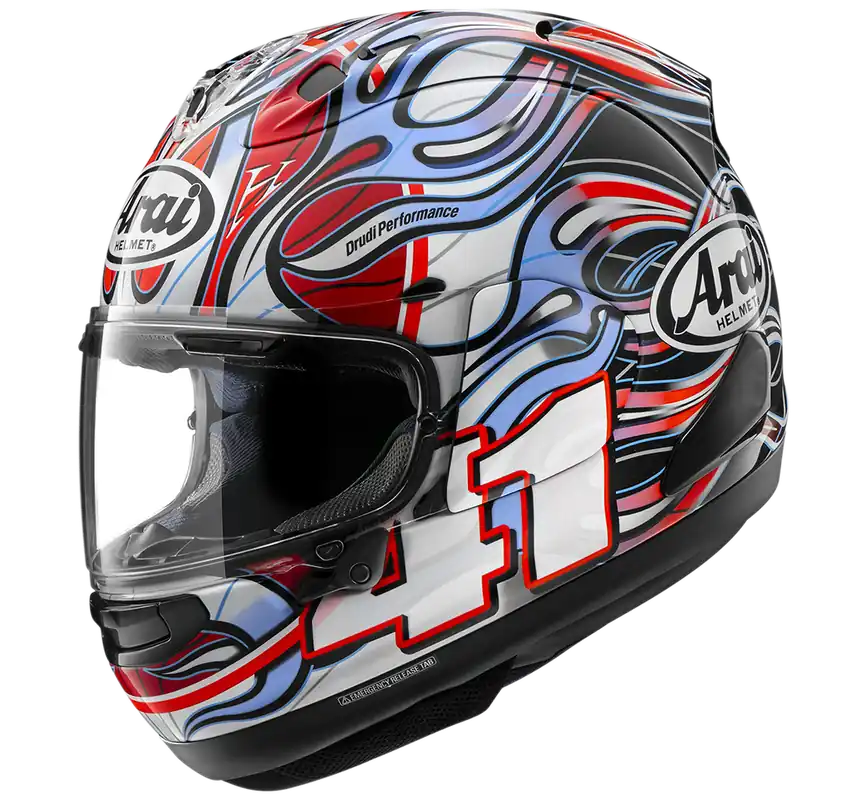 Fast Shipping Arai RX-7V Evo Haga WSBK Full Face Helmet - Multi - M