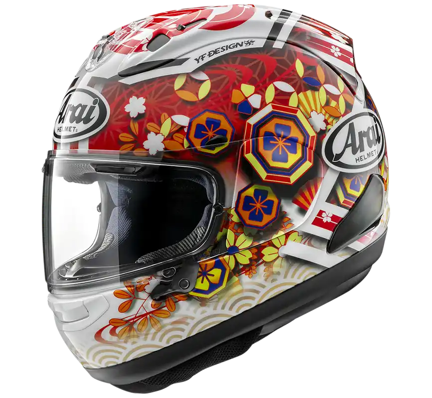 Special Offer Arai RX-7V Evo Nakagami GP3 Full Face Helmet - Multi - XS