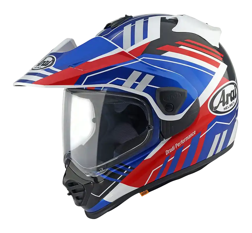 Budget Arai Tour-X5 Trail Adventure Helmet - Blue/White/Red - S
