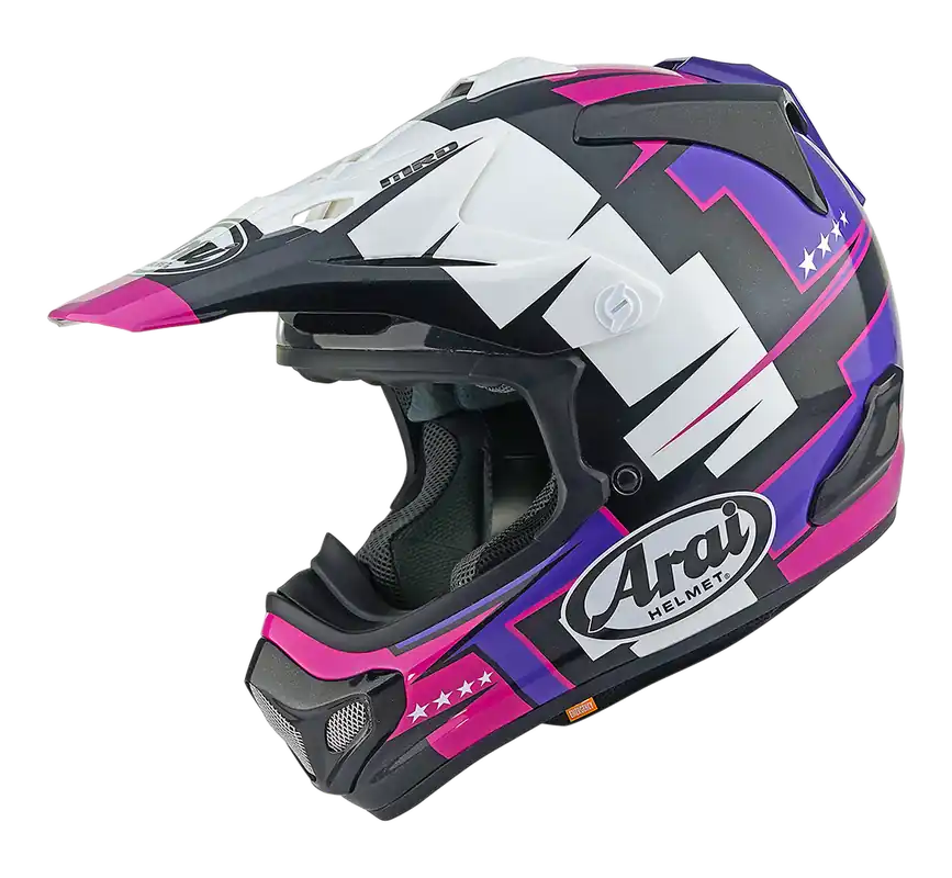 Arai MX-V Evo Battle MX Helmet - Purple - S Warranty Included