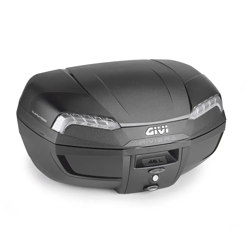 Givi Monolock Riviera 2 Topcase Includes Universal Plate - 46L - Black/Clear Today Only