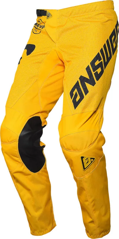 Answer Arkon Bold Pants - Yellow/Black - 34 Trusted Brand