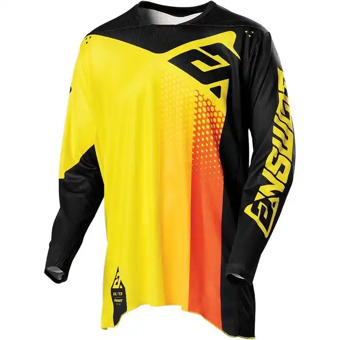 Answer Pace Elite Jersey - Yellow/Black/Orange - L Top Pick