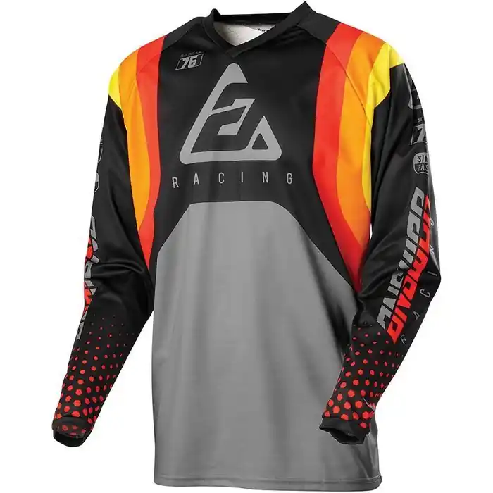 Trending Answer Swish Syncron Jersey - Red/Orange/Silver - L