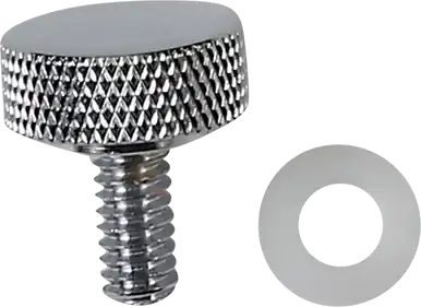 Worldwide Shipping Drag Specialties Seat Knob - Smooth - Chrome - 1/4"-20