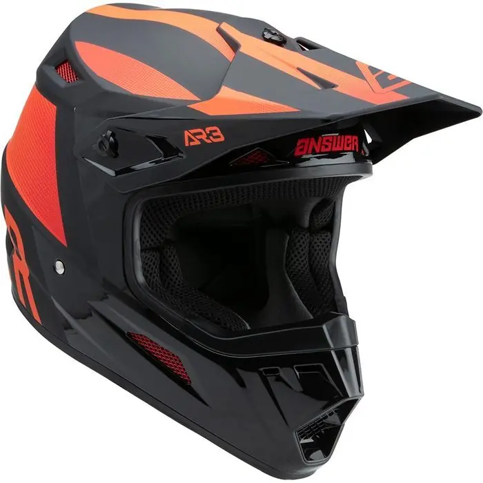 Answer AR-3 Phantom Helmet - Black/Red - XS Discount