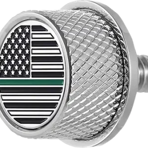 Affordable Figurati Designs Seat Mounting Knob - Stainless Steel - Green Line American Flag (#FD72-SEAT KN-SS)
