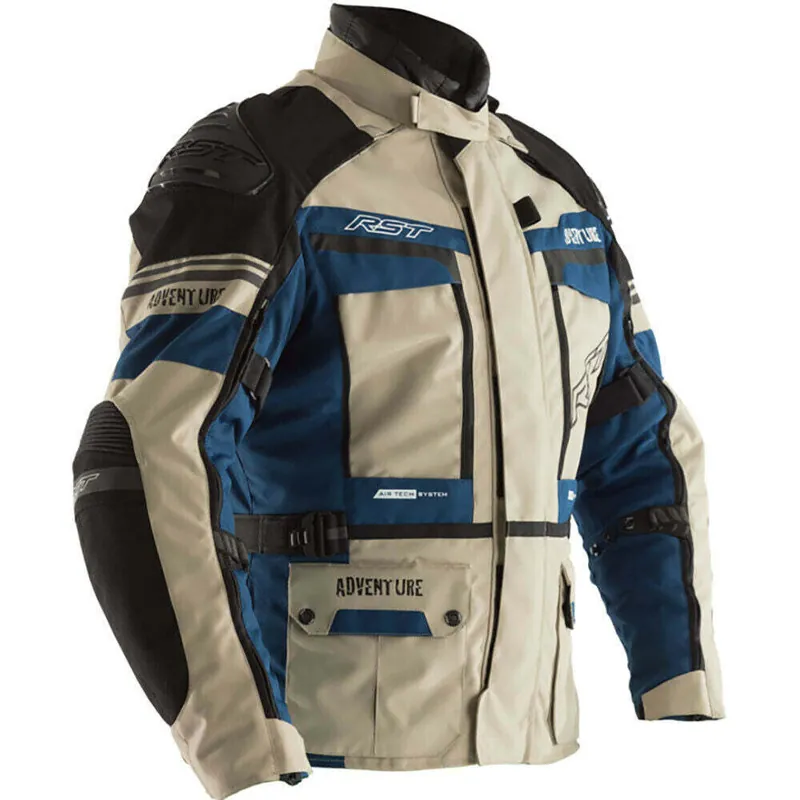 RST Adventure-X Pro CE Textile Jacket - Sand/Blue - M Professional Grade