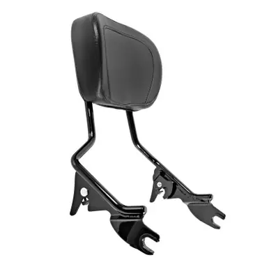 Hogworkz Harley Touring '09-'22 Black Tall Boy Detachable Sissy Bar Backrest Save Now