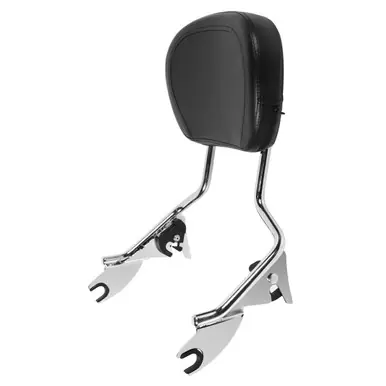 Hogworkz Harley Touring '09-'22 Chrome Tall Boy Detachable Sissy Bar Backrest Authentic