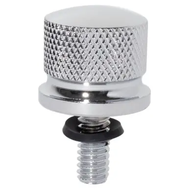 Same Day Shipping Hogworkz HOGWORKZ 1/4" Knurled Seat Bolt / Screw Kit for Harley Davidson | Chrome