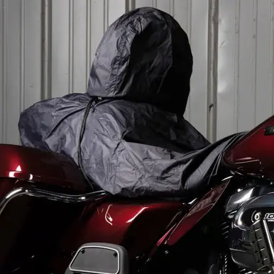 Hogworkz HOGWORKZ Rain Cover for Harley Davidson Two Up Seat with Driver Backrest Special Discount